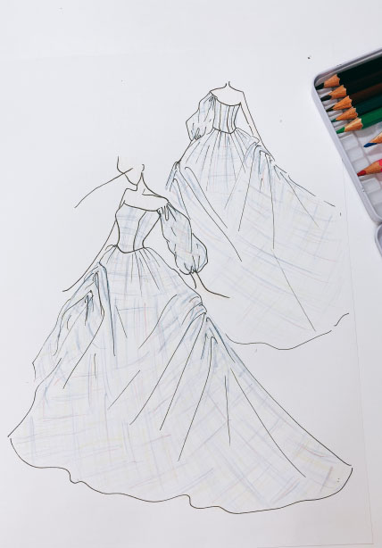 ドレスのデザイン